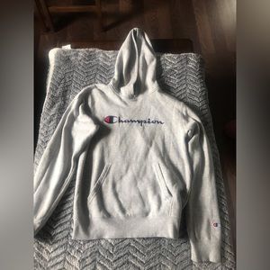 Gray champion hoodie